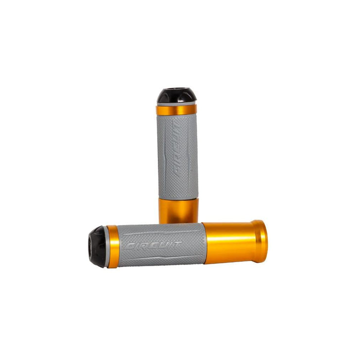 CIRCUIT Equipment MA017-23K Motorradgriffe Silverstone, Grau/Gold, Grau/Gold