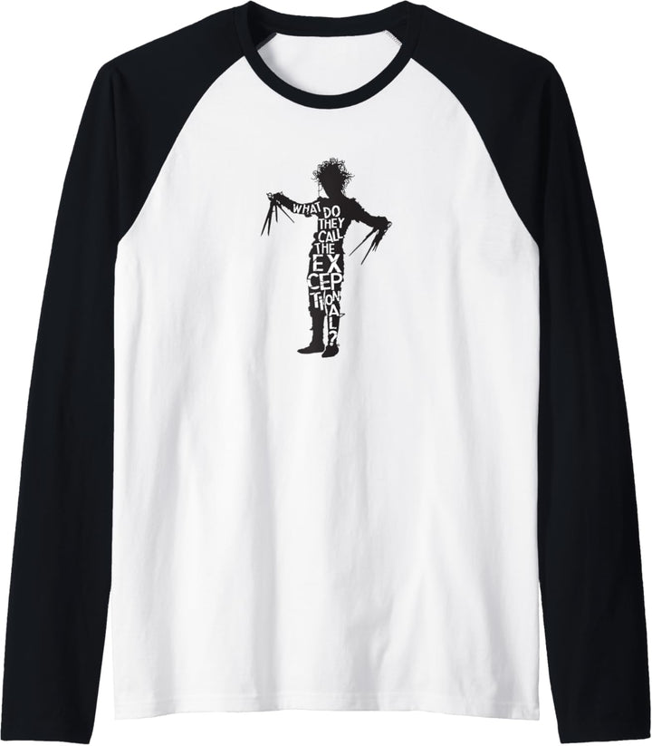 Tim Burton's Edward Scissorhands Movie Quote Raglan