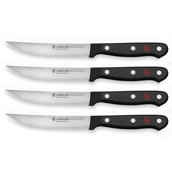 WÜSTHOF Gourmet Steakmessersatz mit 4 Messern, Gourmet
