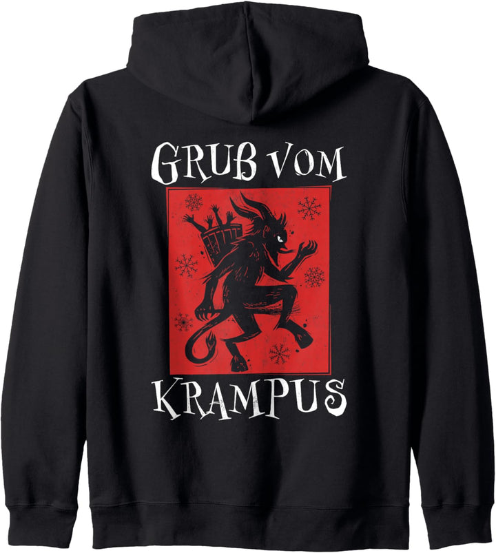 Gruss Vom Krampus Nikolaus Kramperl Perchten Krampus Kapuzenjacke