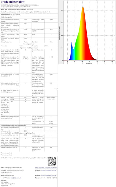 ledscom.de Pollerleuchte PORU schwarz Erdspiess für aussen, Edelstahl rund 38,5cm + LED Lampe 6,96W