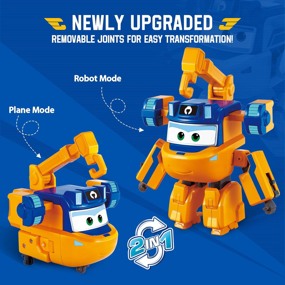 Super Wings Transformations-Flugzeug Supercharged Marty, ca. 12,7 cm grosse Spiel-Figur für Kinder,