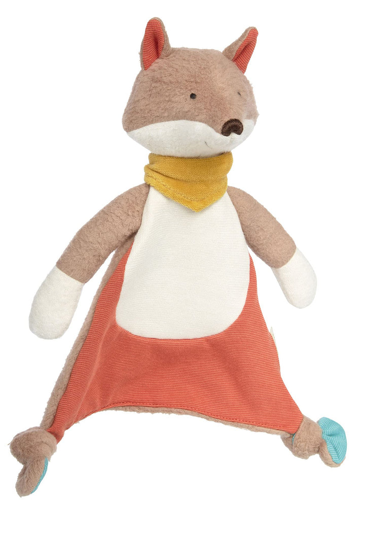 sigikid 39565 Schnuffeltuch, Braun/Weiss/Orange Mehrfarbig/Fuchs, Mehrfarbig/Fuchs