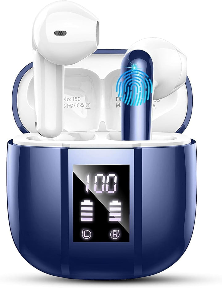 Drsaec Bluetooth 5.4 Kopfhörer, In Ear Kopfhörer Kabellos Bluetooth LL4 Hellblau, Hellblau