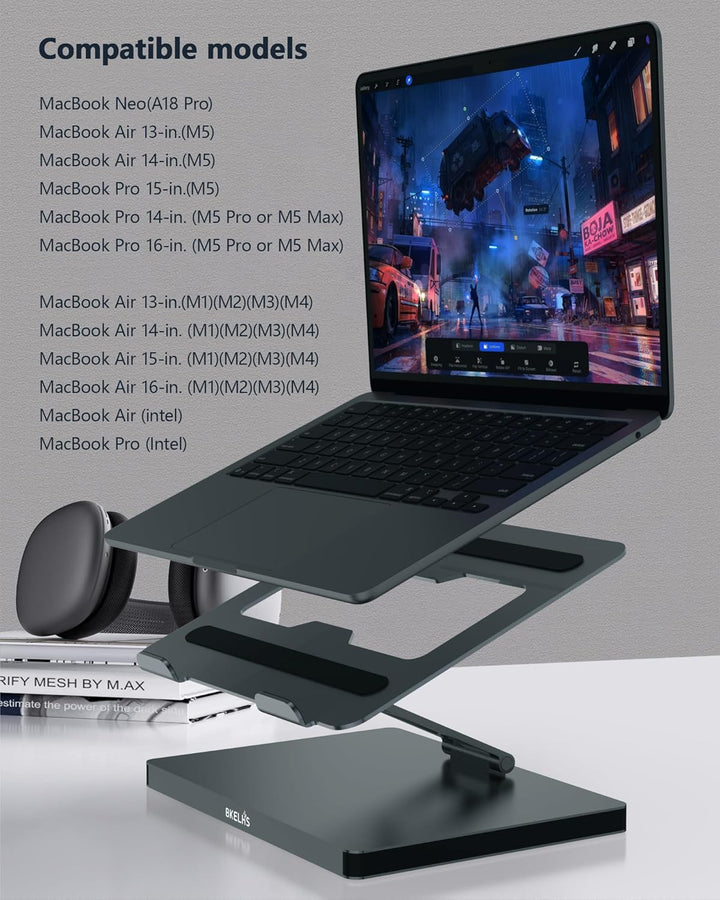 USB C Hub Stand for MacBook Pro, 10 in 1 Adapter for MacBook Air Docking Station with 4K 60Hz HDMI,