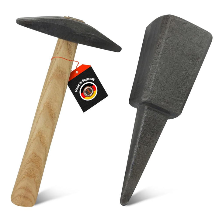 SHW-FIRE Dengelhammer und Dengelamboss Set - optimales Dengeln und Schärfen von Sensen