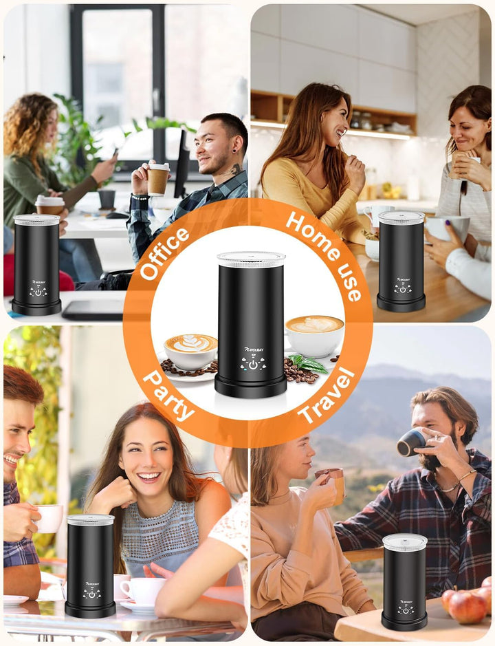 5 in 1 Milchaufschäumer Elektrisch 600W Automatischer Milchaufschäumer für heissen kalten Milchschau