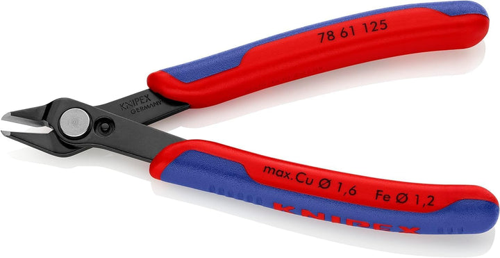 KNIPEX Electronic Super Knips brüniert, mit Mehrkomponenten-Hüllen 125 mm (SB-Karte/Blister) 78 61 1