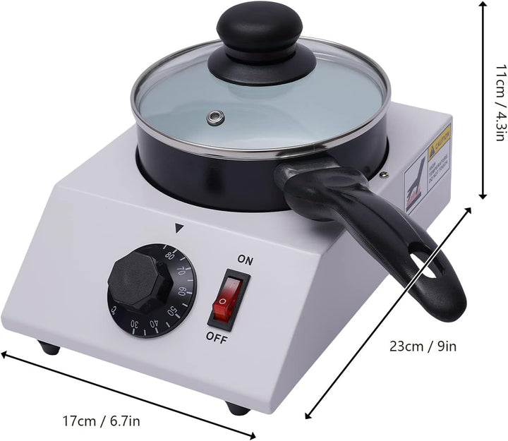 40W Elektrisches Schokofondue bis 2,2 Pfund Schokolade Schokofondue-Set Schokoladen-Fondue Einstellb
