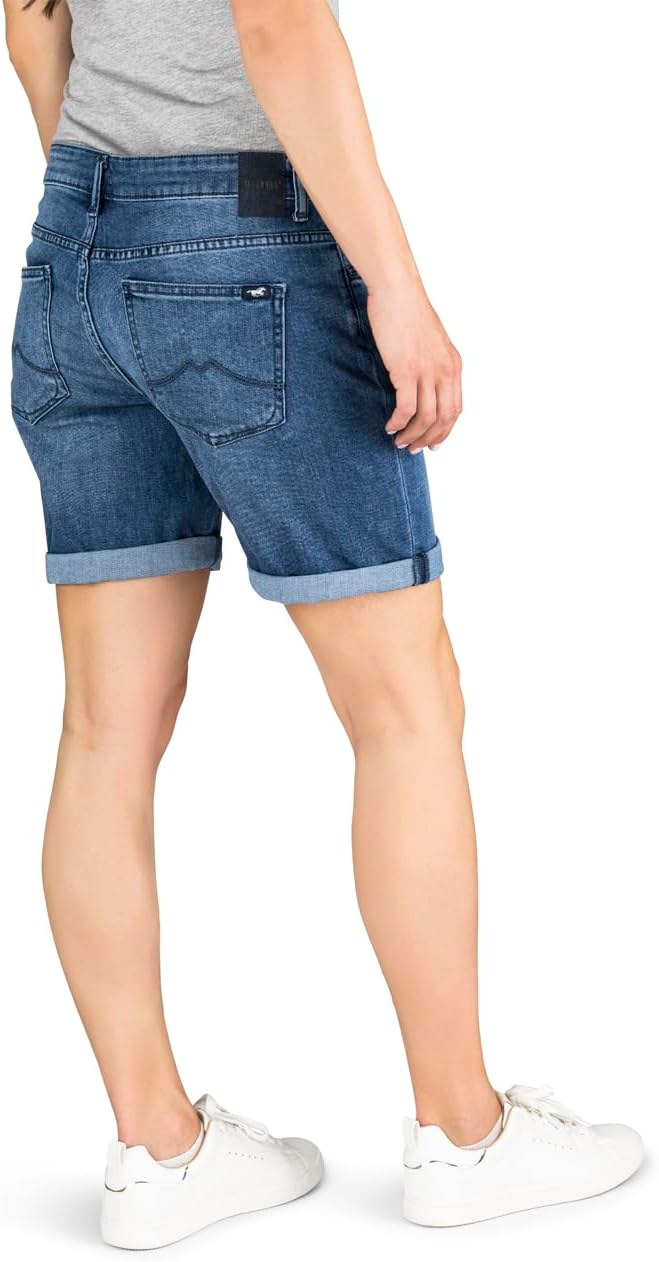 MUSTANG Damen Shorts Bermuda Kurze Jeans Hose Regular Jeansshorts Hotpants Basic Denim Stretch Baumw