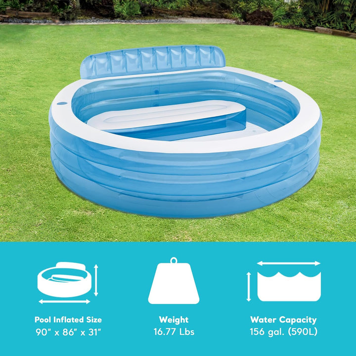 Intex Family Lounge Pool 224 cm x 216 cm x 76 cm