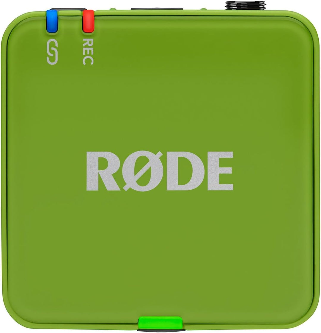 Rode Wireless GO Gen 3 Drahtloses 2-Kanal Mikrofon-Funksystem Grün mit Charge Case + 2X Lavalier GO