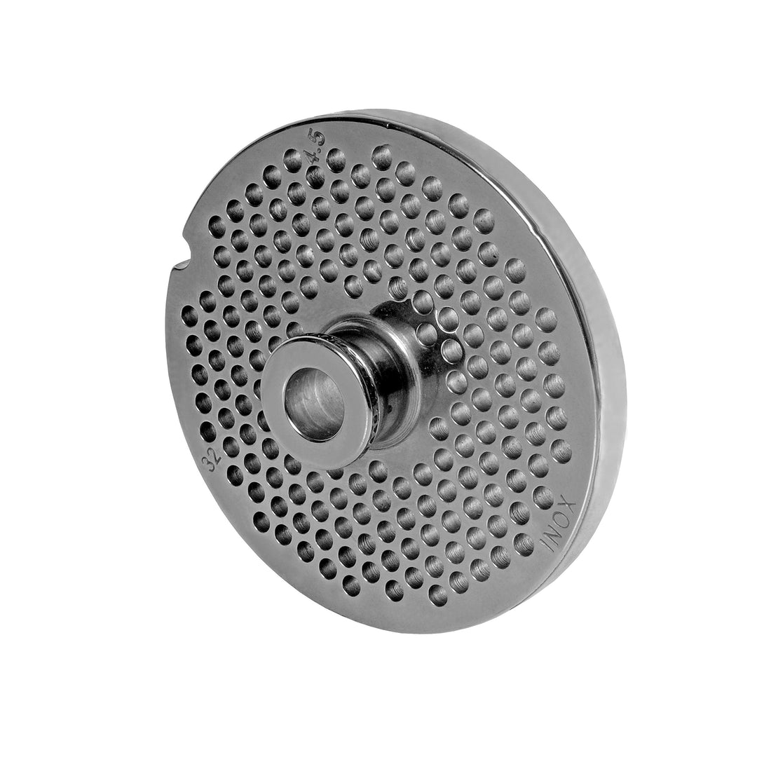 Wolfcut INOX Lochscheibe mit Nabe Gr. 32-4,5 MM Bohrung - kompatibel mit Fleischwolf Grösse 32