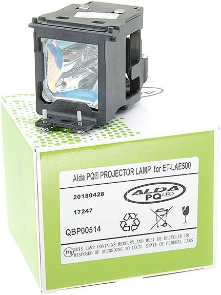 Alda PQ-Premium, Beamerlampe/Ersatzlampe kompatibel mit ET-LAE500 für PANASONIC PT-AE500, PT-AE500E,