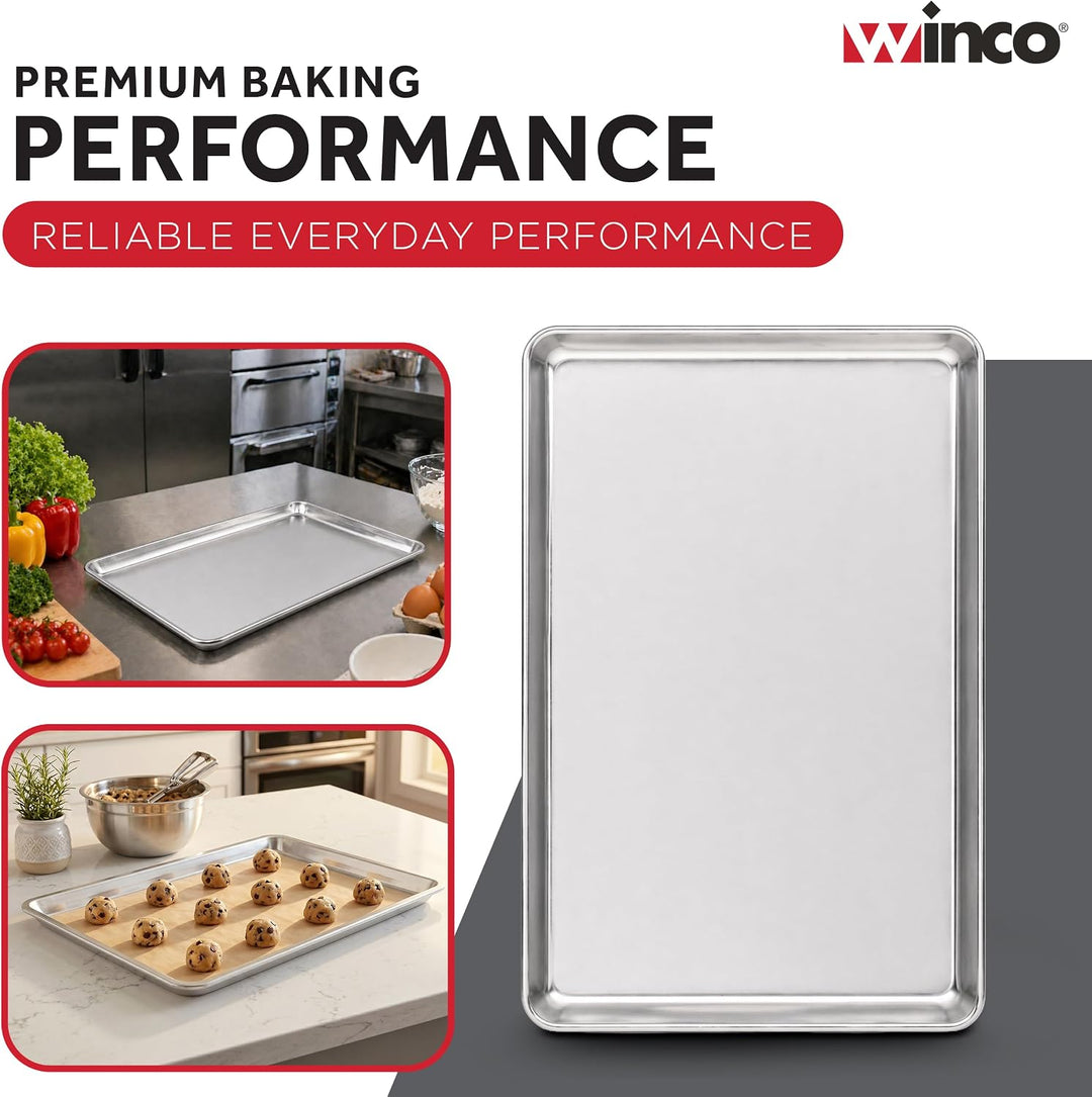 Winware 13 Inch x 18 Inch Aluminum Sheet Pan by Winware by Winco, 1