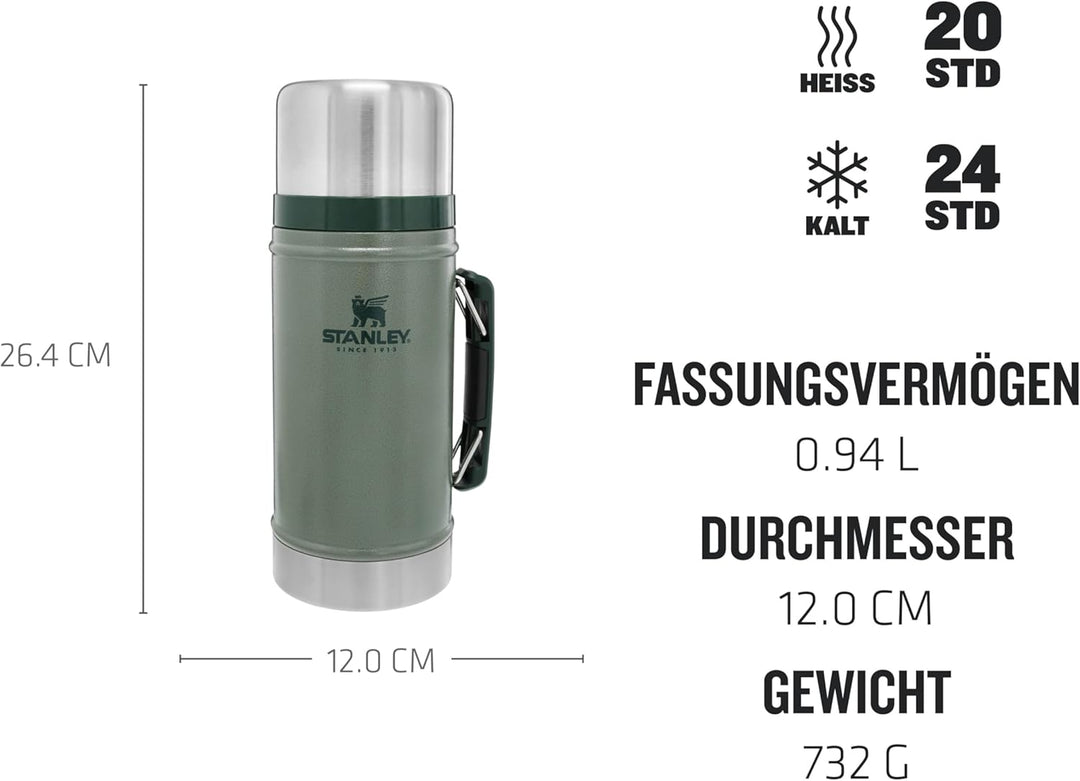 STANLEY 1913 Classic Legendary Thermobehälter Für Essen 940 ml - Hält 20 Stunden Heiss Oder 24 Stund