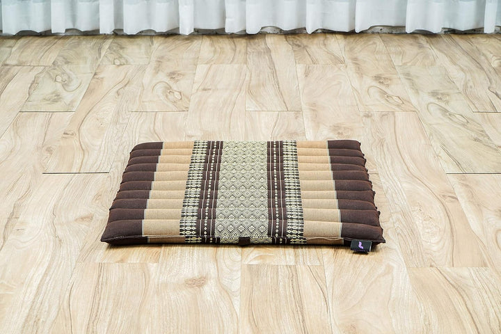 Leewadee Meditationsset Yogaset aus Meditationskissen Zafu und Kleiner rollbarer Sitzmatte Zabuton Ö