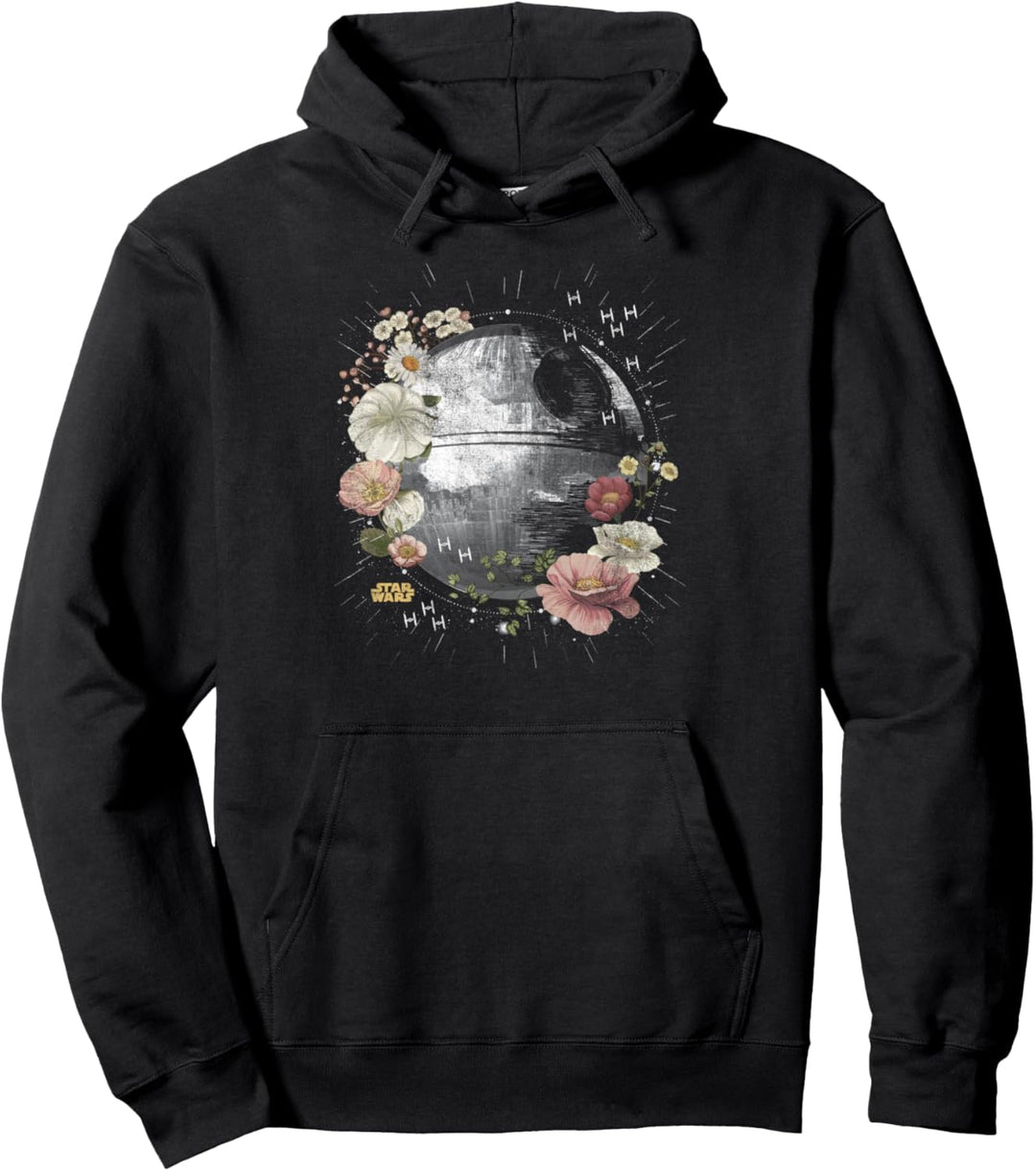 Star Wars Floral Death Star Pullover Hoodie