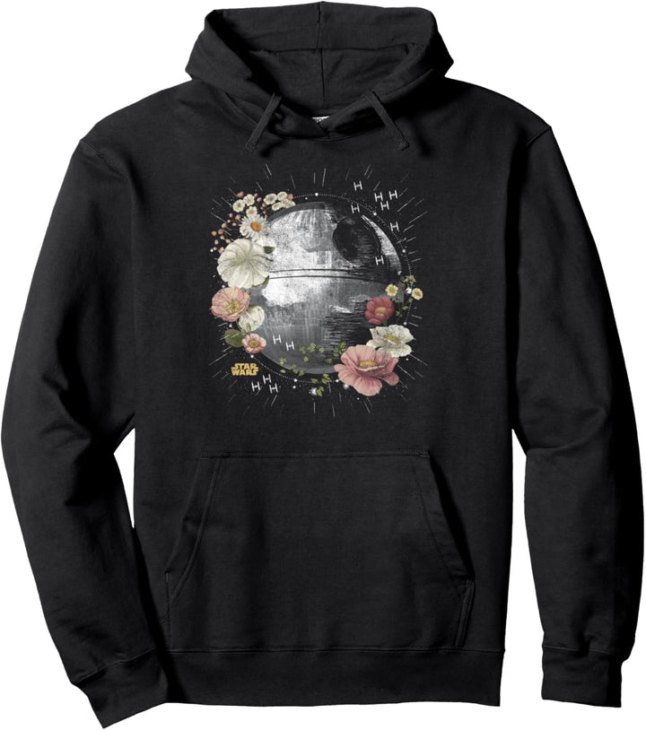 Star Wars Floral Death Star Pullover Hoodie