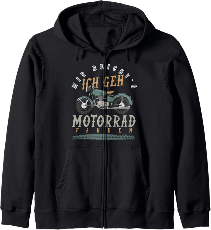 Mir Reichts Ich Geh Motorrad fahren Kapuzenjacke