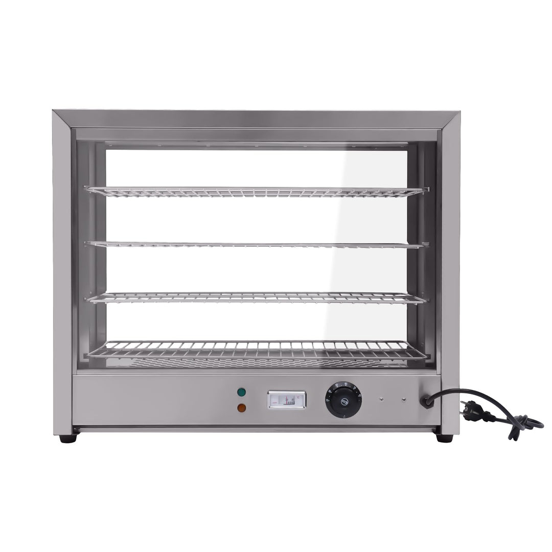 Warmhaltevitrine SpeisenwäRmer 4Etagen Warmhaltetheke Aufsatzvitrine SnackwäRmer Kommerzielles Heiss