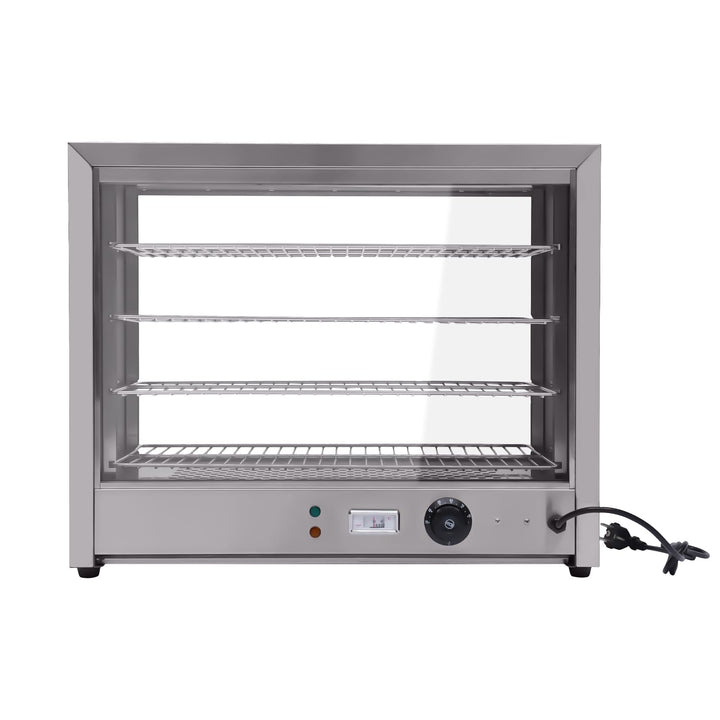 Warmhaltevitrine SpeisenwäRmer 4Etagen Warmhaltetheke Aufsatzvitrine SnackwäRmer Kommerzielles Heiss