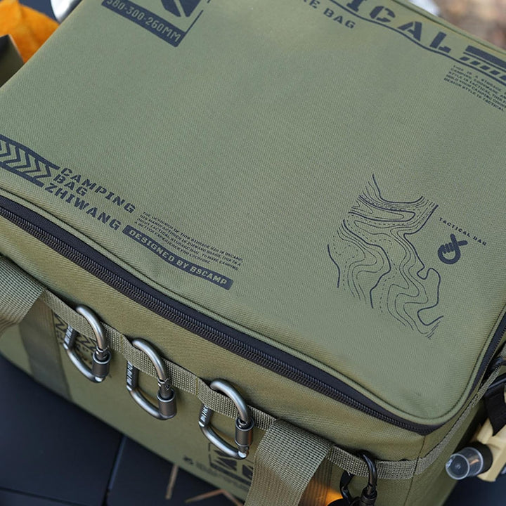 Camping-Aufbewahrungstasche Robust, Wasserdicht, Faltbar, Mehrweg-Pack- und Militärgrün, Militärgrün