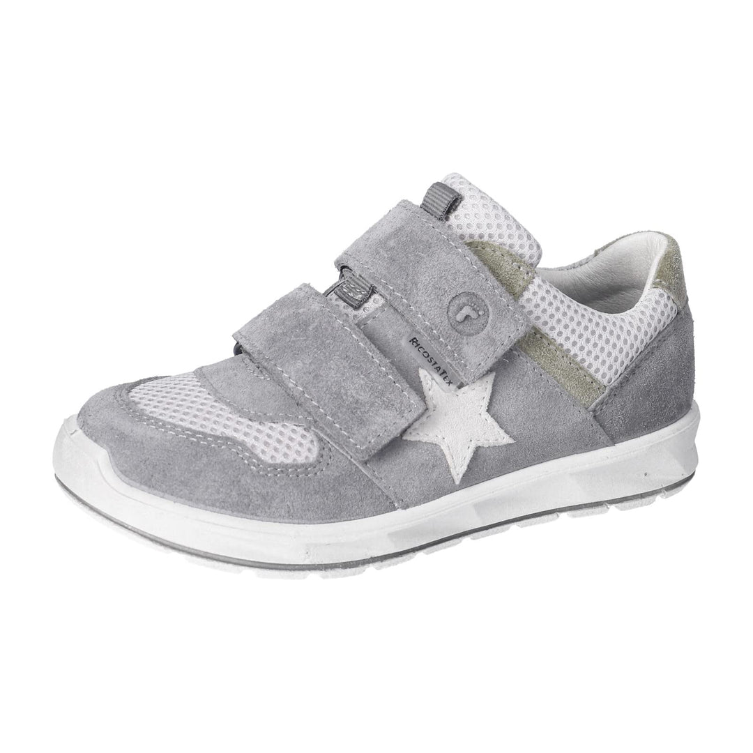 RICOSTA Jungen Low-Top Sneaker LOUI,Kinder Halbschuhe,WMS:Mittel, TEX 32 EU Grau 450, 32 EU Grau 450