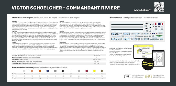 heller - 1/400 Victor Schoelcher - Commandant Rivierehel81015