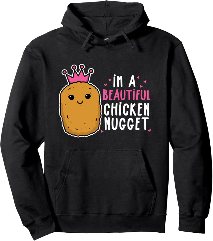 Lustige schöne Chicken Nuggets Frauen Männer Kinder Pullover Hoodie