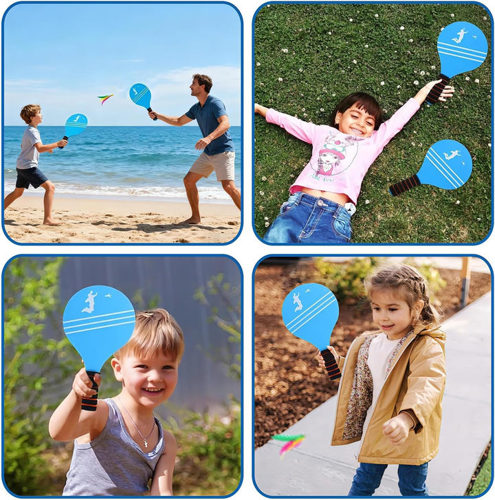 Strand schläger Set, Beachball Spiel Set, Beachball Set aus Holz, Beach schläger S-et, Beachball s-e