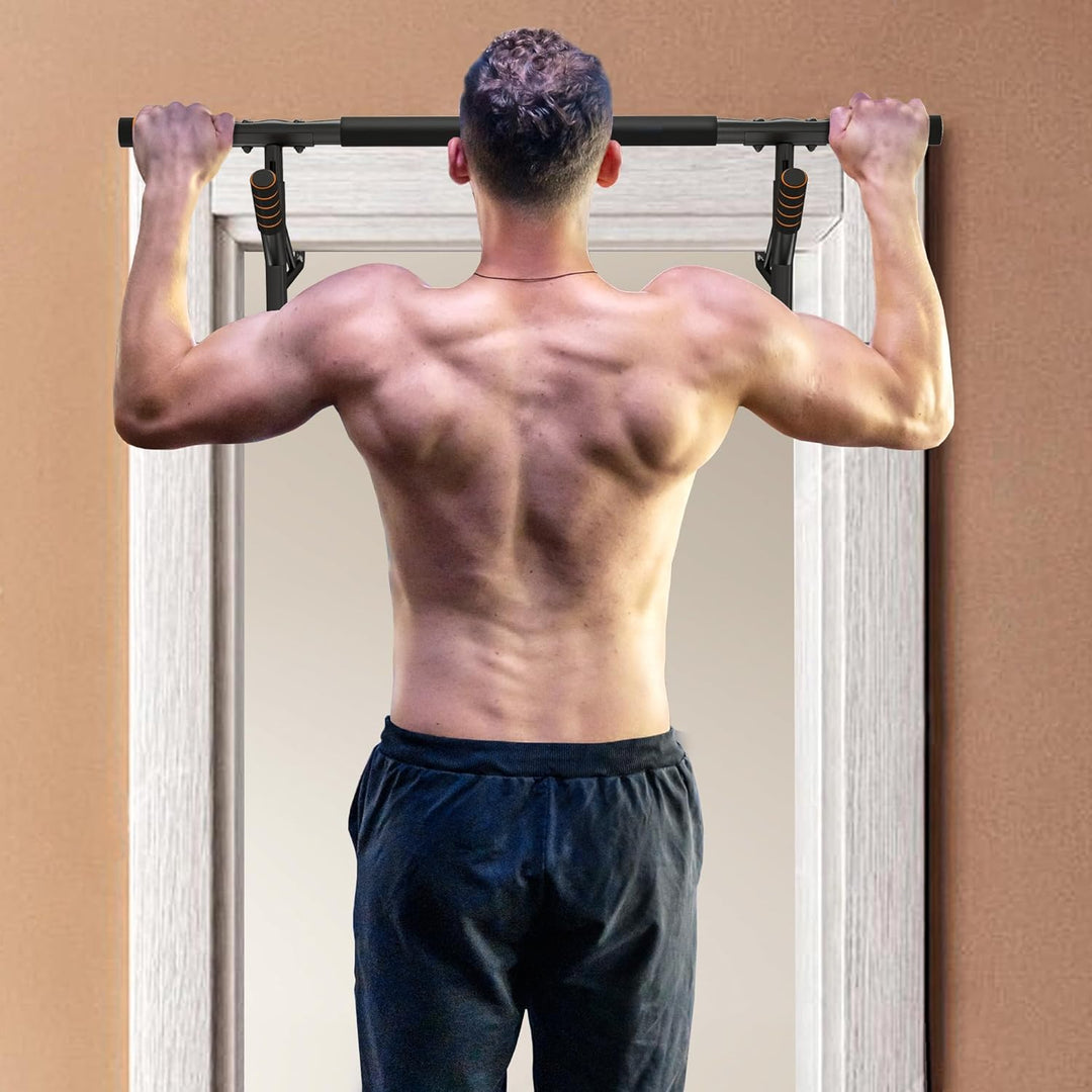 SPORTNOW Klimmzugstange Tür Klimmzugstange mit Widerstandsbändern Gepolsterte Griffe für Home Gym Üb