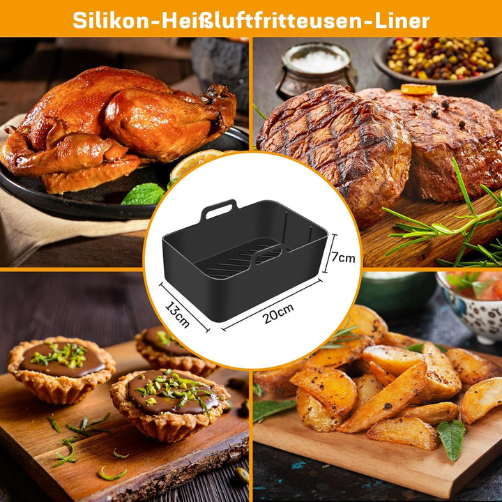 Heissluftfritteuse Zubehör - Airfryer Zubehör für Ninja Foodi AF400EU AF300EU 9.5L Und anderen Dual