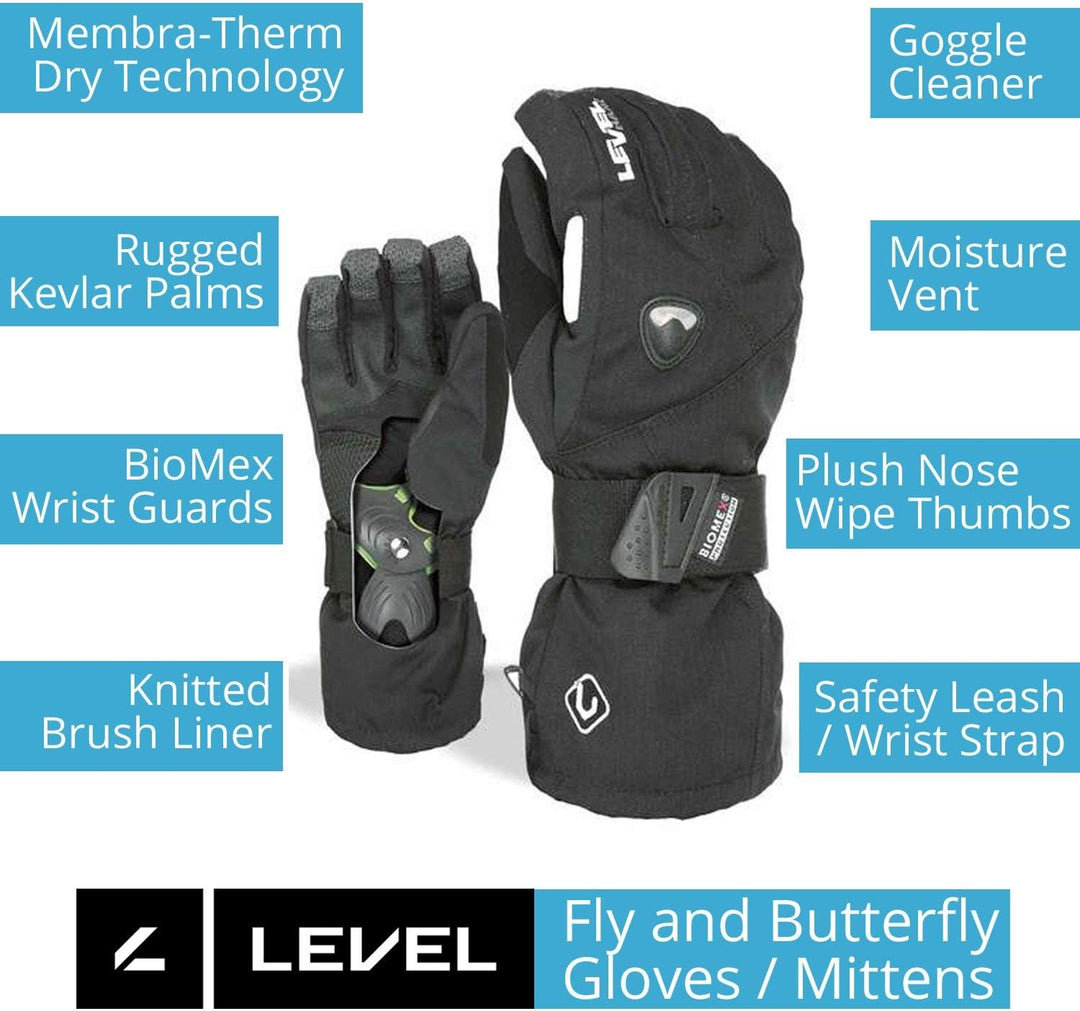 Level Damen Butterfly Handschuhe XS Silver, XS Silver