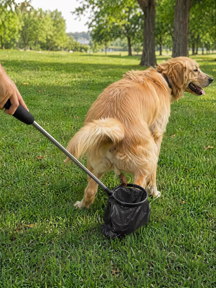 Hundekotsammler, Hundekotfänger, Hundekotauffangbehälter | inklusive 2 Kottütenrollen