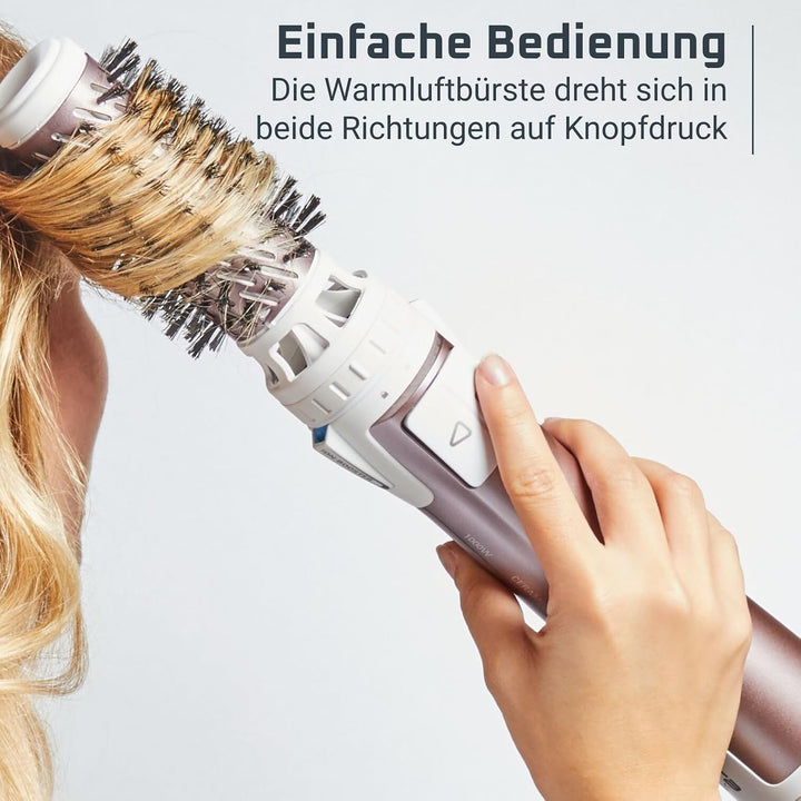 Rowenta Warmluftbürste CF9540 Brush Activ Premium Care | Mit Naturborsten | Kaschmir-Keratin-Beschic