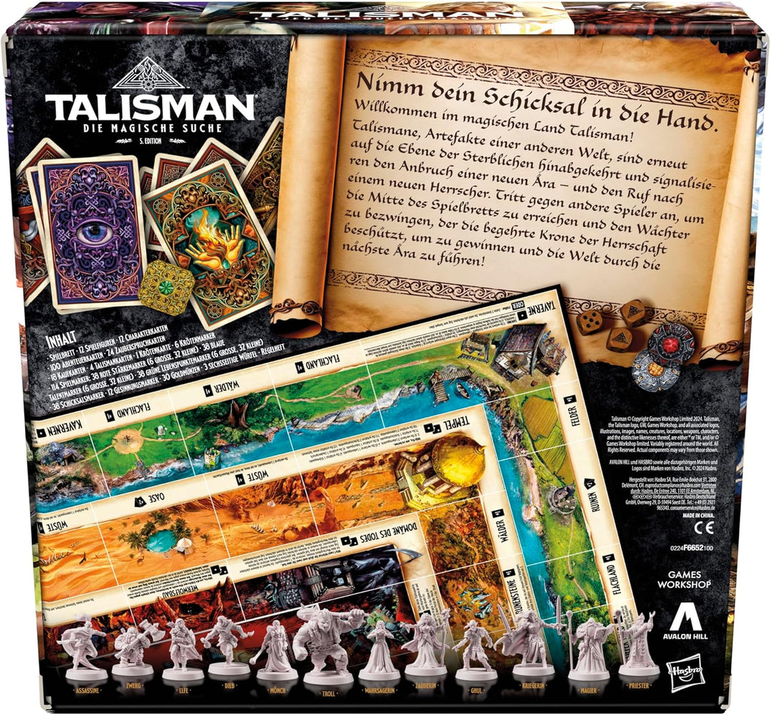 Talisman: Die magische Quest Brettspiel, 5. Auflage - Deutsche Version, Mehrfarbig., Talisman