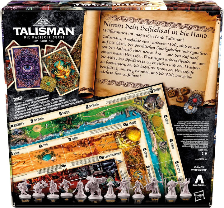 Talisman: Die magische Quest Brettspiel, 5. Auflage - Deutsche Version, Mehrfarbig., Talisman