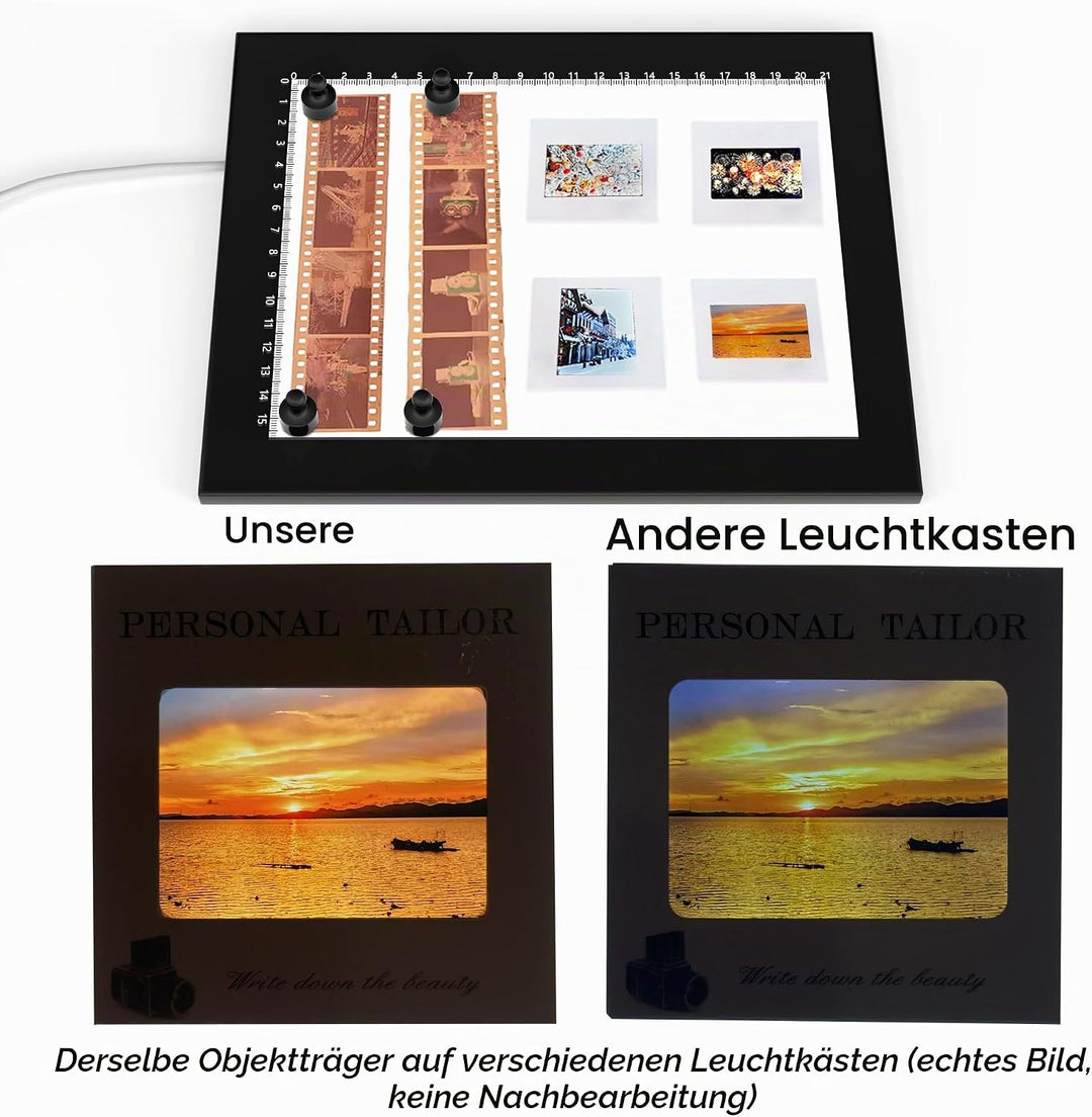 Magnetisch Diascanner Ultradünner Dimmbar LED Leuchtplatte- 21 x 15 Zentimeter-5600K - Hintergrundbe