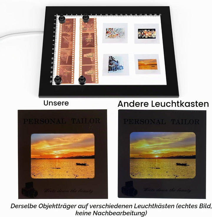 Magnetisch Diascanner Ultradünner Dimmbar LED Leuchtplatte- 21 x 15 Zentimeter-5600K - Hintergrundbe