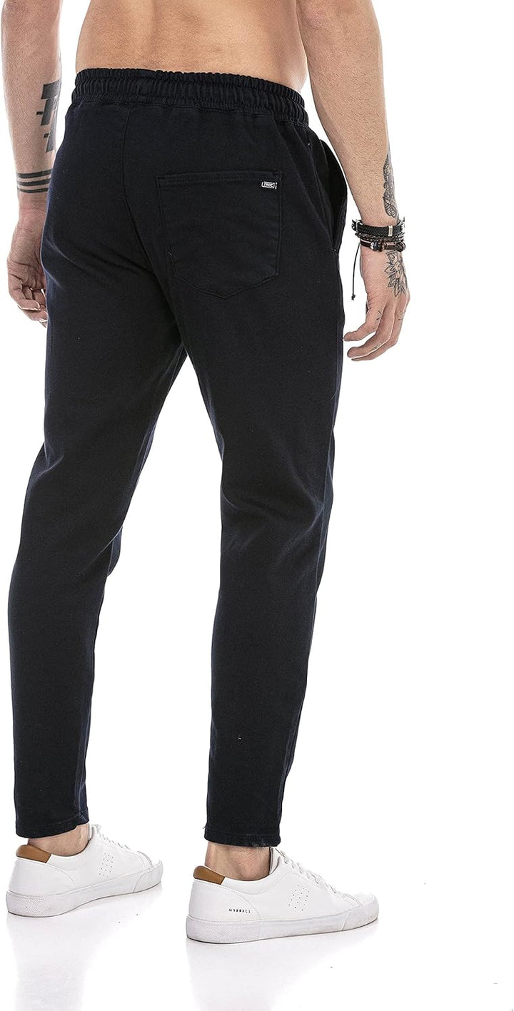 Redbridge Hose für Herren Freizeit-Hose Jogger Pants Chino S Blau, S Blau