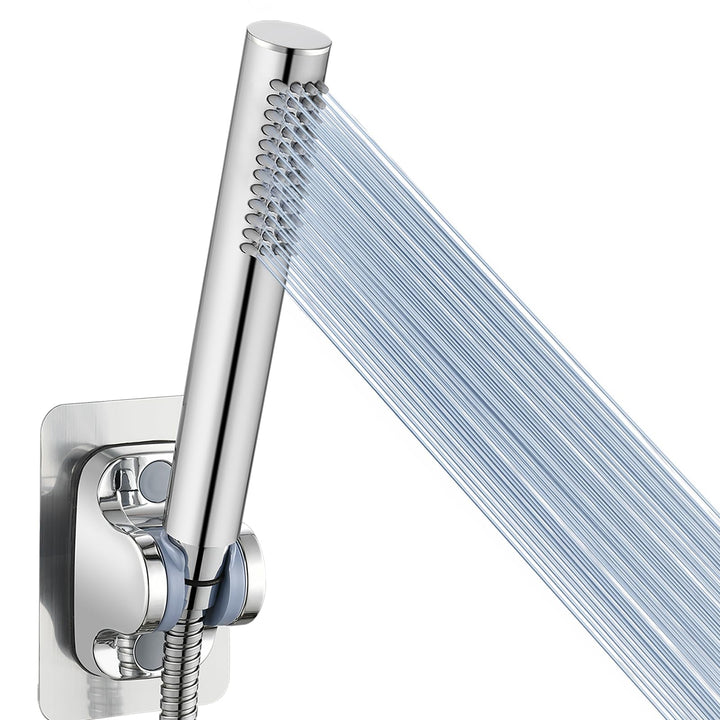 Handbrause Komplett aus Metall, Hochdruck-Duschköpfe von Voolan, Einfache Handbrause aus Chrom mit T
