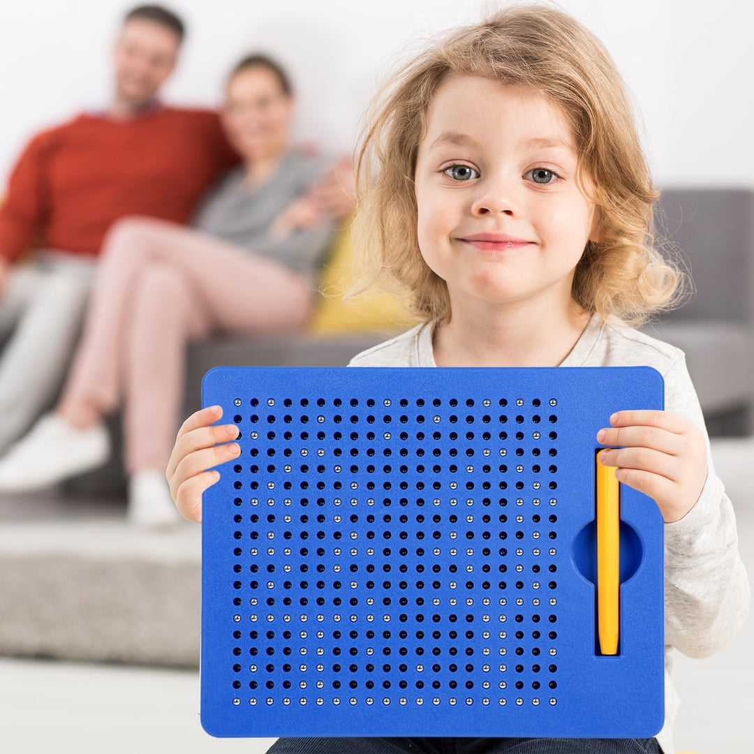 Magnetische Zeichentafel,2 Stück Zaubertafel,Pädagogisches Zeichentablett,Magnet Spiel mit Kugeln un