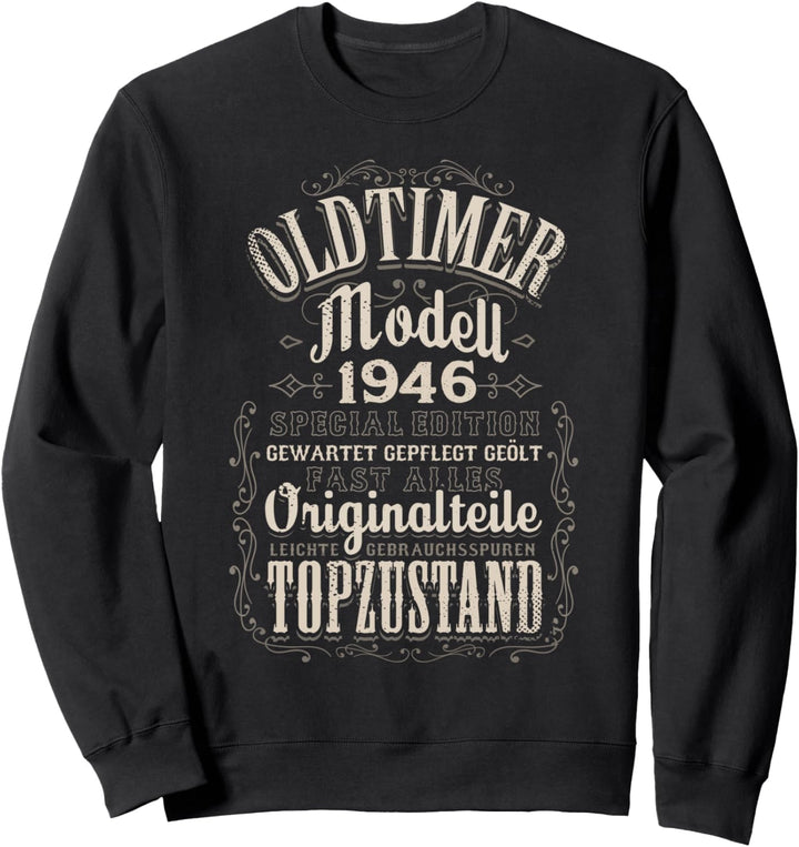 75. Geburtstag 75 Jahre Damen Herren Lustig Vintage Geschenk Sweatshirt