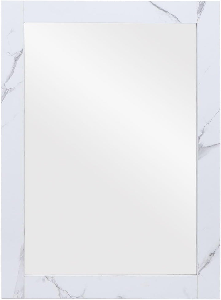 Mendler Wandspiegel HWC-L86, Badezimmer Badspiegel Spiegel Badmöbel, MVG-Zertifiziert 72x52cm - Marm