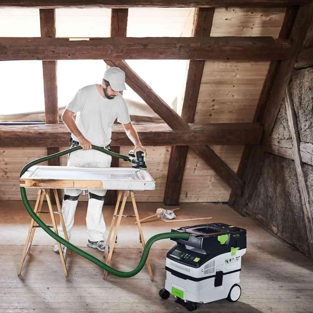 Festool Akku-Absaugmobil CTMC MIDI I-Plus CLEANTEC (mit Hauptfilter, SELFCLEAN Filtersack, Saugschla