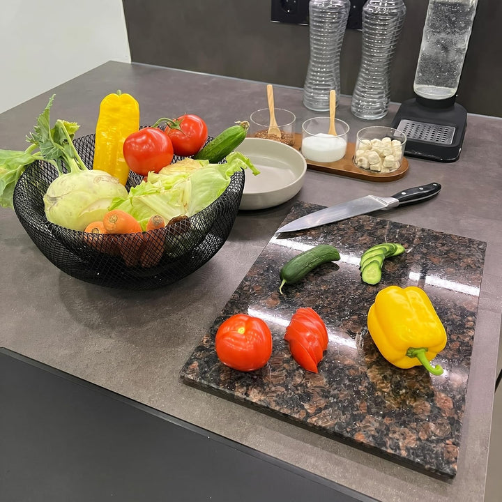 Granit Schneidebrett Servierbrett und Herdabdeckplatte Made in Germany edle Unterlegplatte aus massi
