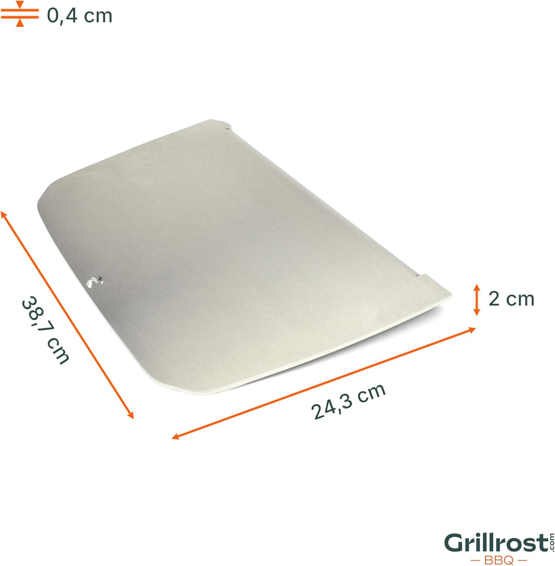 Grillrost.com Das Original Edelstahl Grillplatte | Plancha passend für Weber Pulse 2000 - ersetzt di