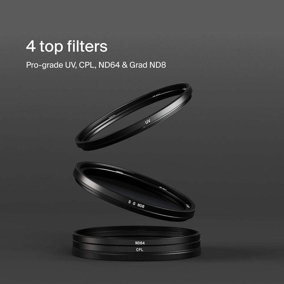 Urth 43 mm UV, Polfilter (CPL), ND64, Soft GND8 Filter Kit (Plus+) 43mm, 43mm