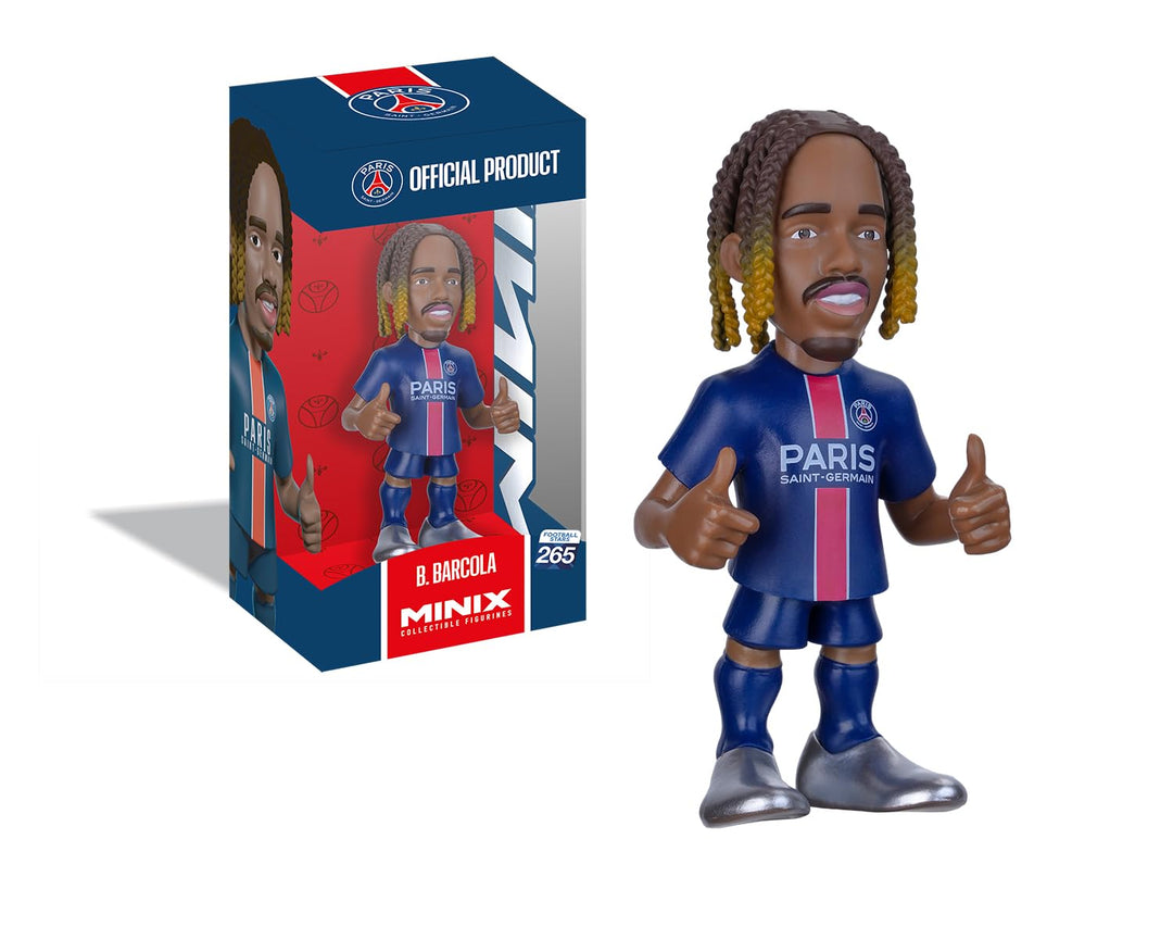 MINIX - Football Stars #265 - PSG - Barcola - Sammelfigur 12 cm